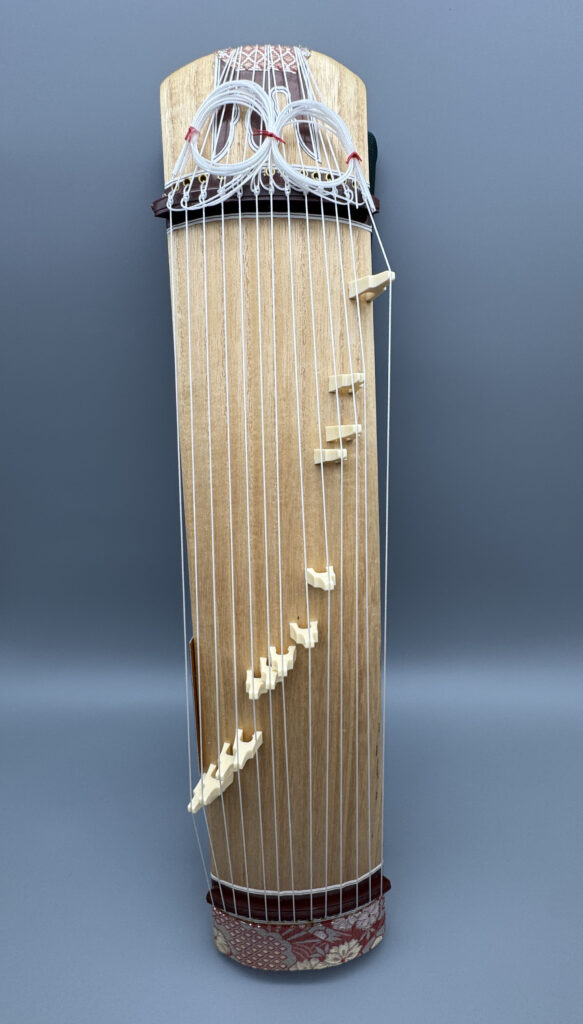Japanese Old Miniature Harp KOTO Musical Instrument