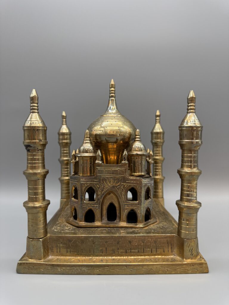 Brass miniature replica of the Taj Mahal