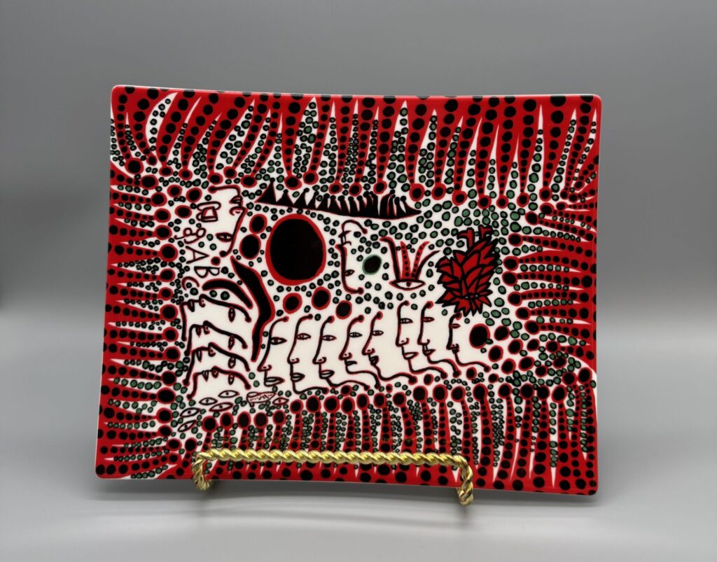 Red Plate by Yayoi Kusama